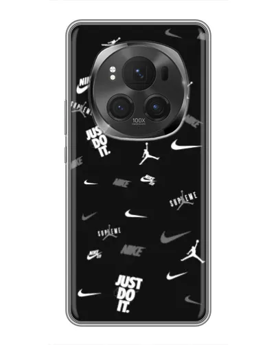 Чехол для Huawei Honor Magic 6 Pro с картинкой «Nike Black Pattern» Чехол для Huawei Honor Magic 6 Pro с картинкой «Nike Black Pattern»