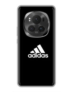 Чехол для Huawei Honor Magic 6 Pro с картинкой «Черная классика Adidas»