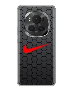 Чехол для Huawei Honor Magic 6 Pro с картинкой «Nike — карбоновая сетка»