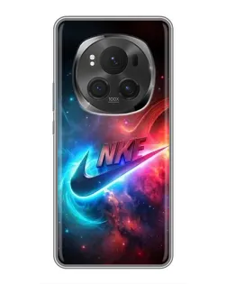 Чехол для Huawei Honor Magic 6 Pro с картинкой «Огненный логотип Nike»