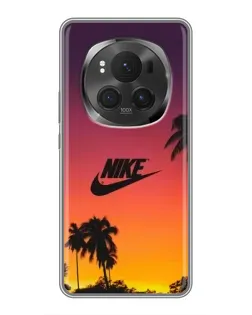 Чехол для Huawei Honor Magic 6 Pro с картинкой «Nike на закате солнца»