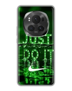 Чехол для Huawei Honor Magic 6 Pro с картинкой «Зеленый неоновый Nike»