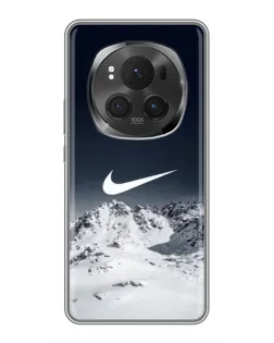 Чехол для Huawei Honor Magic 6 Pro с картинкой «Nike — зимние горы»