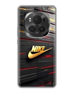 Чехол для Huawei Honor Magic 6 Pro с картинкой «Золотой Nike на металле»