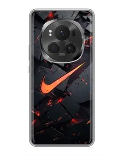 Чехол для Huawei Honor Magic 6 Pro с картинкой «Nike — эффект разломов»