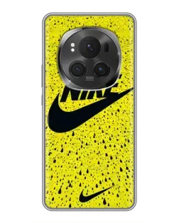 Чехол для Huawei Honor Magic 6 Pro с картинкой «Желтый текстурный Nike»