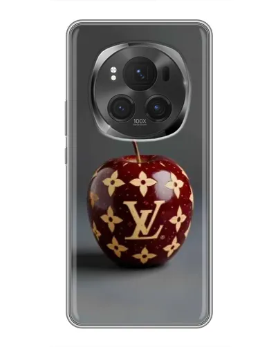 Чехол для Huawei Honor Magic 6 Pro с картинкой «Красное яблоко LV»