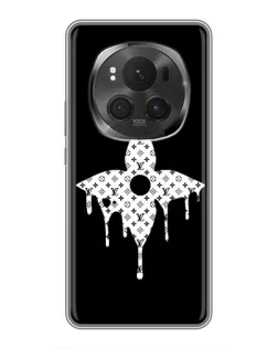 Чехол для Huawei Honor Magic 6 Pro с картинкой «Цветочная монограмма»