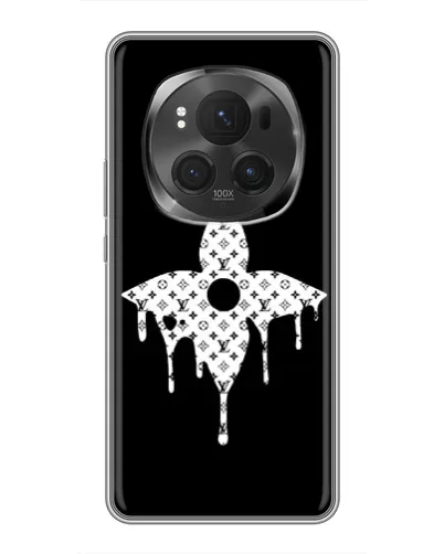 Чехол для Huawei Honor Magic 6 Pro с картинкой «Цветочная монограмма»