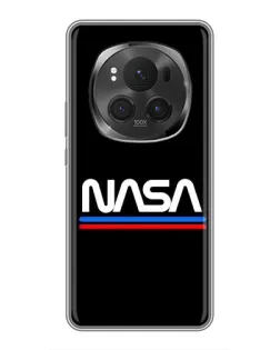 Чехол для Huawei Honor Magic 6 Pro с картинкой «NASA — классика Red Blue»
