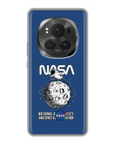Чехол для Huawei Honor Magic 6 Pro с картинкой «NASA — лунная миссия»