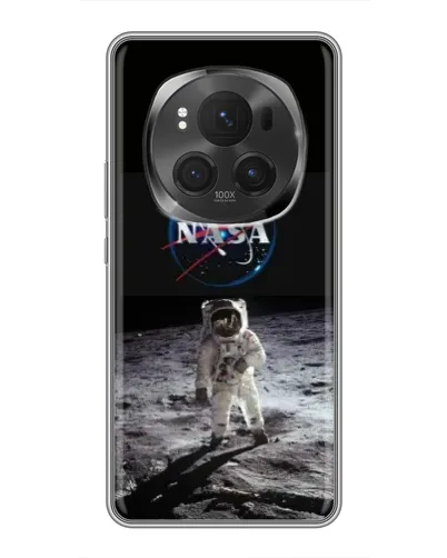 Чехол для Huawei Honor Magic 6 Pro с картинкой «Астронавт на Луне»