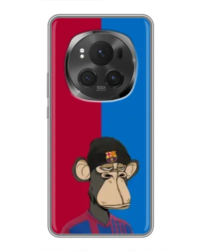 Чехол для Huawei Honor Magic 6 Pro с картинкой «Bored Ape — фанат Барсы» Чехол для Huawei Honor Magic 6 Pro с картинкой «Bored Ape — фанат Барсы»