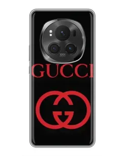Чехол для Huawei Honor Magic 6 Pro с картинкой «Gucci — красный логотип»