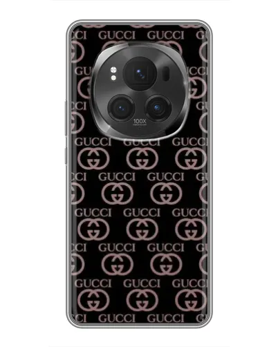 Чехол для Huawei Honor Magic 6 Pro с картинкой «Классическая монограмма Gucci»