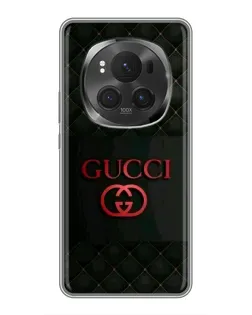 Чехол для Huawei Honor Magic 6 Pro с картинкой «Gucci — стеганый черный»