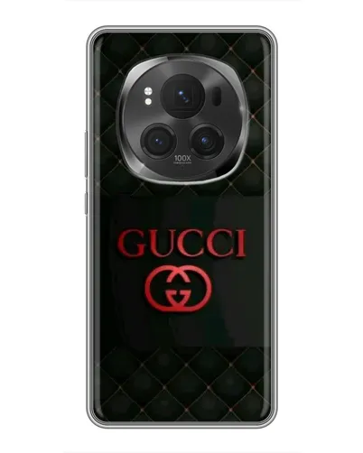Чехол для Huawei Honor Magic 6 Pro с картинкой «Gucci — стеганый черный»