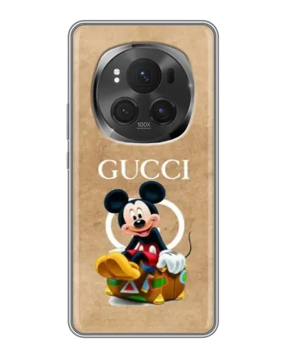 Чехол для Huawei Honor Magic 6 Pro с картинкой «Микки Маус Gucci — крафт»