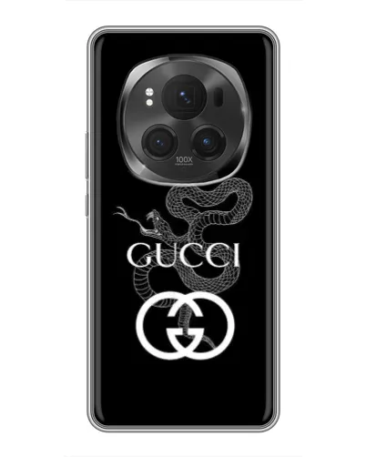 Чехол для Huawei Honor Magic 6 Pro с картинкой «Gucci — серебряная змея»