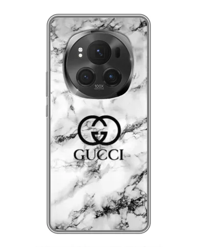 Чехол для Huawei Honor Magic 6 Pro с картинкой «Gucci — мраморный шик»