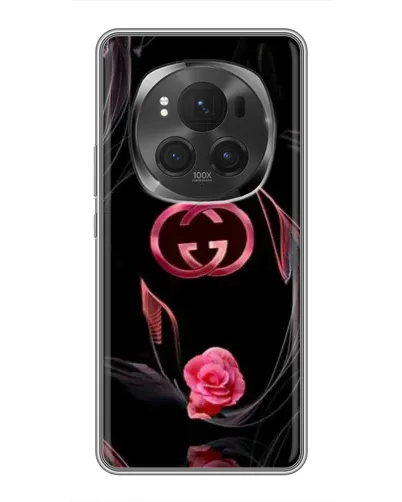 Чехол для Huawei Honor Magic 6 Pro с картинкой «Gucci — неоновая роза»