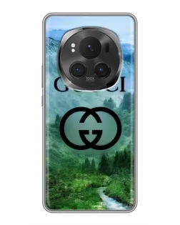 Чехол для Huawei Honor Magic 6 Pro с картинкой «Gucci — горный пейзаж»