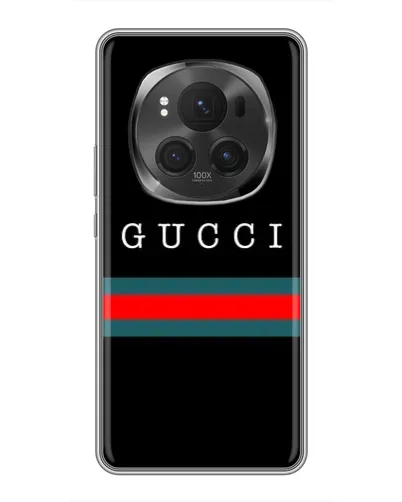 Чехол для Huawei Honor Magic 6 Pro с картинкой «Gucci — красный пояс»