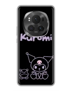 Чехол для Huawei Honor Magic 6 Pro с картинкой «Kuromi — черный минимализм» Чехол для Huawei Honor Magic 6 Pro с картинкой «Kuromi — черный минимализм»
