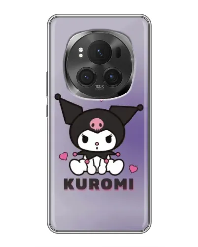 Чехол для Huawei Honor Magic 6 Pro с картинкой «Kuromi — фиолетовый арт»