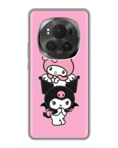 Чехол для Huawei Honor Magic 6 Pro с картинкой «My Melody и Kuromi»
