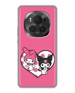 Чехол для Huawei Honor Magic 6 Pro с картинкой «Kuromi и My Melody»