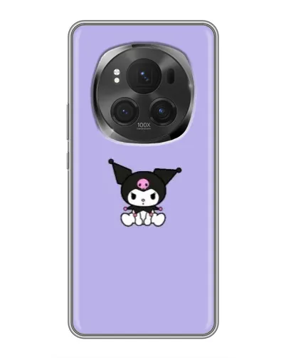 Чехол для Huawei Honor Magic 6 Pro с картинкой «Kuromi — фиолетовый минимализм»