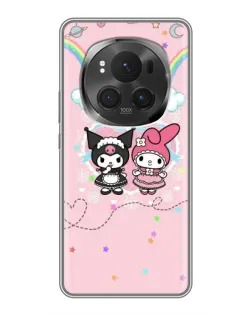 Чехол для Huawei Honor Magic 6 Pro с картинкой «My Melody и Kuromi»