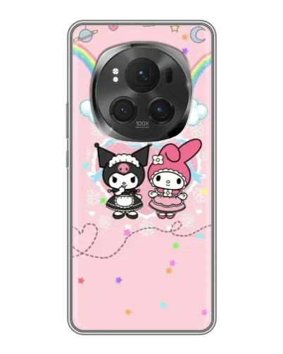 Чехол для Huawei Honor Magic 6 Pro с картинкой «My Melody и Kuromi»