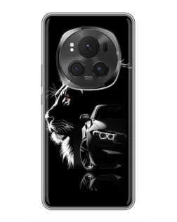 Чехол для Huawei Honor Magic 6 Pro с картинкой «BMW и лев»