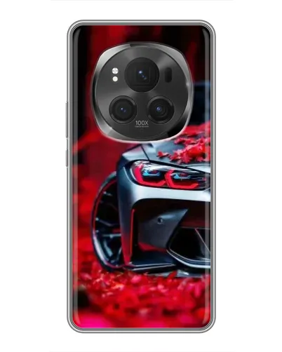 Чехол для Huawei Honor Magic 6 Pro с картинкой «Спортивная BMW и цветы» Чехол для Huawei Honor Magic 6 Pro с картинкой «Спортивная BMW и цветы»