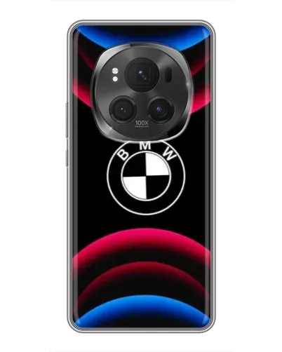 Чехол для Huawei Honor Magic 6 Pro с картинкой «Логотип BMW и неоновые дуги» Чехол для Huawei Honor Magic 6 Pro с картинкой «Логотип BMW и неоновые дуги»