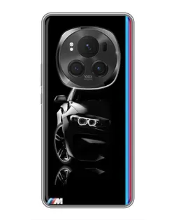 Чехол для Huawei Honor Magic 6 Pro с картинкой «Силуэт BMW в темноте»