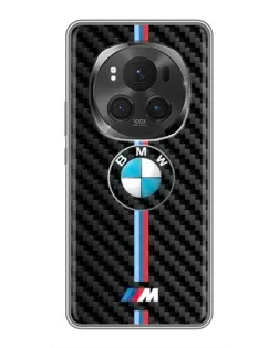 Чехол для Huawei Honor Magic 6 Pro с картинкой «Эмблема BMW и карбон»