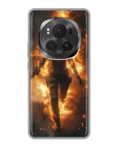 Чехол для Huawei Honor Magic 6 Pro с картинкой «BMW — скорость в дожде»