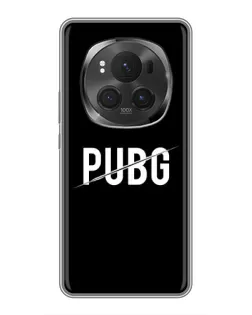 Чехол для Huawei Honor Magic 6 Pro с картинкой «PUBG — белый логотип»