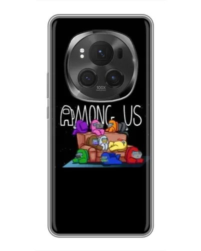 Чехол для Huawei Honor Magic 6 Pro с картинкой «Логотип Among Us» Чехол для Huawei Honor Magic 6 Pro с картинкой «Логотип Among Us»