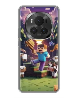 Чехол для Huawei Honor Magic 6 Pro с картинкой «Стив на ферме» Чехол для Huawei Honor Magic 6 Pro с картинкой «Стив на ферме»