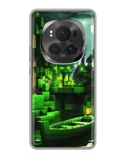 Чехол для Huawei Honor Magic 6 Pro с картинкой «Minecraft лесной пейзаж»