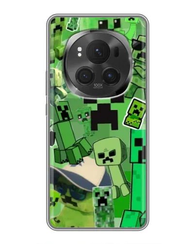Чехол для Huawei Honor Magic 6 Pro с картинкой «Криперы Minecraft» Чехол для Huawei Honor Magic 6 Pro с картинкой «Криперы Minecraft»