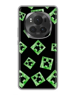 Чехол для Huawei Honor Magic 6 Pro с картинкой «Паттерн с криперами»