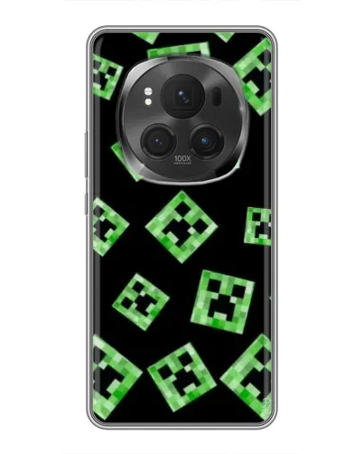 Чехол для Huawei Honor Magic 6 Pro с картинкой «Паттерн с криперами» Чехол для Huawei Honor Magic 6 Pro с картинкой «Паттерн с криперами»