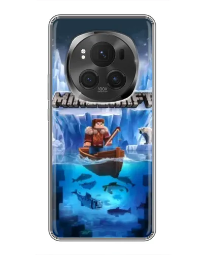 Чехол для Huawei Honor Magic 6 Pro с картинкой «Minecraft ледяной мир» Чехол для Huawei Honor Magic 6 Pro с картинкой «Minecraft ледяной мир»