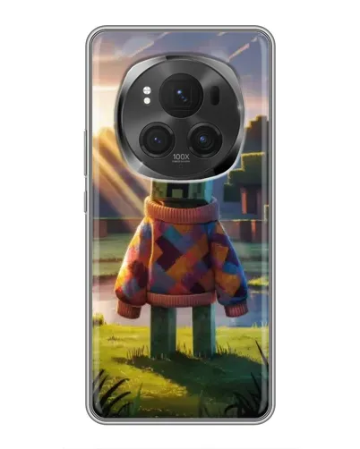 Чехол для Huawei Honor Magic 6 Pro с картинкой «Крипер в свитере» Чехол для Huawei Honor Magic 6 Pro с картинкой «Крипер в свитере»