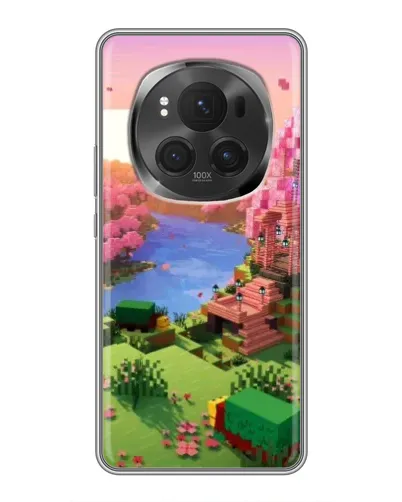 Чехол для Huawei Honor Magic 6 Pro с картинкой «Розовое дерево Minecraft» Чехол для Huawei Honor Magic 6 Pro с картинкой «Розовое дерево Minecraft»